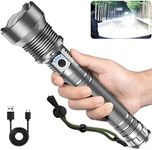 Rechargeable LED Flashlights High Lumens, 990,000 Lumen Brightest Flashlight with 5 Modes and Waterproof, Long Lasting Powerful Handheld Bright Flashlight for Emergencies Camping