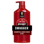 Old Spice Swagger 2in1 Shampoo and Conditioner for Men, Healthier, Fuller, More Moisturized Looking Hair, 650 mL