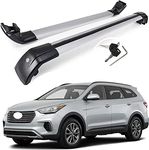SAREMAS Loading 165lbs Lockable Cargo Racks for Hyundai Santa Fe Sport/Santa Fe XL 2013-2019 Roof Rack Cross Bars Luggage Carrier Top Rail (5 seat 7 Seats)