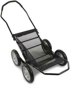 CROSSDESIGN 500 Pounds Capacity Foldable Multi Use Deer Game Recovery Cart Utility Gear Dolly with 4 Oversized Wheels All Terrain Cart