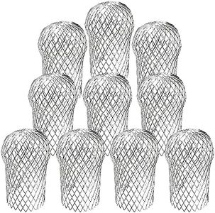 10 Pack Downspouts Gutter Guard Aluminum Filter Strainer Expandable Gutter Downspout Guards Gutter Downspout Protectors for Preventing Blockage from Leaves, Debris