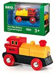 BRIO World Two Way Battery Powered Engine Train for Kids Age 3 Years Up - Compatible with all BRIO Railway Sets & Accessories