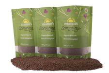 Mumm's Sprouting Seeds - Broccoli - Large Share Pack - Certified Organic Seed | Non-GMO | High Germination - 3 x 200 g - Resealable Bag