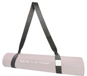 Strap for Yoga Mat by Tiiyar - Adjustable Polyester Cotton Yoga Mat Carrier (Yoga Mat Strap/Bag/Sling) (Dark Grey)