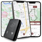 SafeTag Mag – Rechargeable Magnetic GPS Tracker, Car, Van, Motorbike, Caravan, etc. 34-195 Countries, 90 Day Standby, Real Time Tracking and Notifications, 7 Day Free Trial+SIM Included, UK Company