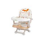 R for Rabbit Candy Pop Baby Booster Chair, 2 in 1 Kids Feeding Chair with 4 Level Height Adjustment, 3 Point Safety Belt and Removable Dining Tray for Age 6 Months–3 Years Infants | 6 Months Warranty | (Beige)