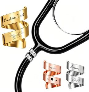 Personalized Stethoscope Name Tag, Custom Engraved Stethoscope Charms