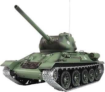 Heng Long Modified Edition 1/16 2.4ghz Remote Control Soviet Union T34 Tank Model(360-Degree Rotating Turret)(Steel Gear Gearbox)(3800mah Nimh Battery)(Metal Tracks &Sprocket Wheel & Idle Wheel)