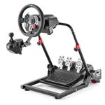 DIWANGUS UK Steering Wheel Stand Foldable fit for Logitech G29/G920/G923, for Thrustmaster T248/T300/Ferrari 458/T150/T80, Racing Wheel Stand with Adjustable Height/Angle, No Wheels or Pedals Included