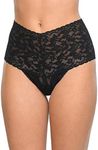 Hanky Panky Women's Retro Thong Panty, Black, One Size