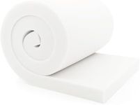 Vicatiful High-Density Upholstery Foam Padding (6" x 24" x 72")，Memory Foam for Couch Seat Cushion Replacement, Chair Foam, Square Padding for Seats