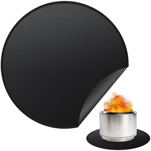 Rumlick 48" Fire Pit Mat for Solo Stove Yukon, Round Fireproof Under Grill Mats for Outdoor Grill, Portable Camping Stove Mat for Solo Stove Accessories
