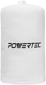 POWERTEC 70006 Dust Collector Bag, 15" x 24", 1 Micron Filter, For Delta, JET, Grizzly, Shop Fox, Harbor Freight, and POWERTEC DC1080/ DC1081 Dust Collector