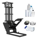 ATINY 16oz Can Crusher with basket, Pedal Metal Can Crushers for Recycling aerosol,soda cans, plastic bottle-Black