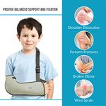 Leeford Arm Sling,Child Size Comfortable fit to Support Health|Smart&Sleek|Highly Durable|100% Polyester|Provides Support to fractured arm|Comfortable Velcro for Men&Women,Pack of 1(9” to 10”)