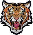 The Roaring Bengal Striped Tiger Patch Embroidered Badge Iron On Sew On Emblem