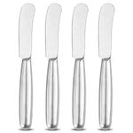 VANRA Butter Knife Set 4PCS Spreader Knife Set Stainless Steel Cheese Knives Set