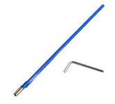 Jiayouy Blue Two Way Rod Type Guitar Truss Rod Steel with L- Wrench for Electric Acoustic Bass Guitars Neck Repair Adjustment Luthier Tool 420mm Length