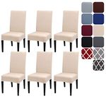 Aisprts Dining Room Chair Covers Slipcovers Set of 4 or 6, Stretch Removable Washable Dining Chair Protector Decoration Cover Seat Slipcover for Hotel,Ceremony,Banquet,Kitchen,Restaurant,Home