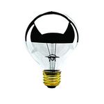 Bulbrite 100G25HM Half Chrome 100-Watt Globe Shape Bulb