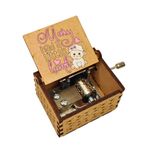 Zesta Kid Wooden Hand Cranked Collectable Engraved Music Box (Mary Had A Little Lamb)