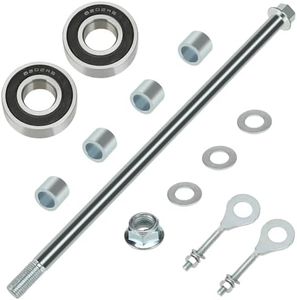 CILOYU 14mm 330mm Mini Bike Rear Axle + 6202RS Rear Wheel Bearing Kit Compatible with Coleman CT200U 196CC 200CC 6.5HP Off Road Gas Powered MIni Bike Powersports Accessories Part 15mm Chain Adjuster