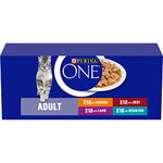 PURINA ONE Mini Fillets Mixed Selection in Gravy Wet Cat Food 40x85g