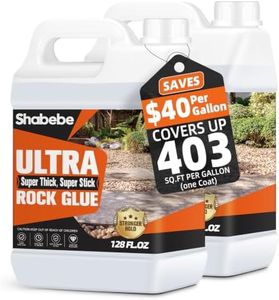 Shabebe Rock Glue for Landscaping, Upgraded Ultra Mulch Hold 2 Gallon–Gravel & Pebble Stabilizer, Bicycle-Friendly Grade Strength for High-Traffic Walkways, All-Weather Resistant Binder for Gardens