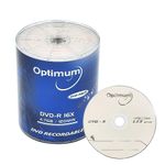 OPTIMUM DVD-R 4.7GB 16x Branded Logo Recordable Media Disc - 100 Disc (no Container)