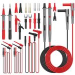 Proster Multimeter Leads Kit 24PCS Test Leads Set with Replaceable Gold-Plated Multimeter Probes