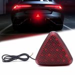 NWpangu Car Rear Brake Light LED High Position 3rd Brake Stop Light Flash Warning Light, Red Shell, 3 Lighting Modes.