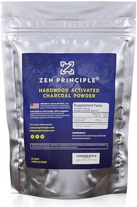 Zen Charcoal Hardwood Activated Charcoal Powder, 100% USA Trees, 8 oz