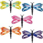 Okuna Outpost 5 Colorful Metal Dragonfly Wall Decor for Patio, Porch, Garden, Kitchen Hanging Decorations (15.6 x 10 Inches)