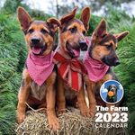 Farm Dogs 2023 Wall Calendar – 12"x 24" opened – Thick paper – Rich print quality