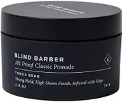 Blind Barber 101 Proof Classic Hair Pomade for Men - Malleable Water Based Pomade, Strong Hold & High Shine - Easy to Use Mens Hair Product for Everyday Styling - (2.5 Oz)