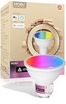 MOES Smart Bulb GU10 PAR16 Light Bulbs, Matter Over WiFi, 5W 400lm 2700K-6500K RGB Dimmable 16 Million Colour Warm White Changing, Compatible with Alexa/Google Home/Apple Home 2.4 GHz WLAN