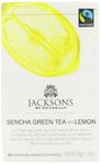 Jacksons of Piccadilly Fairtrade Sencha Green with Lemon 20 Teabags (Pack of 8, Total 160 Teabags)