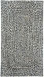 Capel Rugs Sea Pottery Rectangle Braided Area Rug, 11 x 14, Smoke