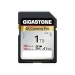 GIGASTONE 1TB SD Card, 4K Camera Pro, Speed up to 150/120MB/s, V30 U3 SDXC Ultra HD UHD Video for DSLR, Camera Canon, Nikon, Sony, Pentax, Kodak, Olympus, Panasonic, with 1 Mini Case