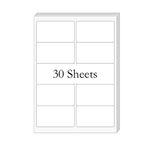 BESTIKER 2” x 4” Shipping Labels 300 Address Labels Printable, White Sticker Label Sheets for Laser Inkjet Printers (10 Labels/Sheet, 30 Sheets)