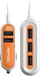 RapidX RXX5USBO X5 5 USB Ports Car Charger for Samsung 22.4A (Orange)