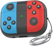 TRONWIN Silicone Airpods Pro 2 Case Protective Covers Skin Gamepad Design for Airpods Pro 2 Gen [Support Wireless Charging] compatible with Apple Airpods Pro 2nd Generation (Blue&Red)