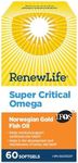 Renew Life Super Critical Norwegian Gold, Fish Oil and Omega 3's, 60 Count