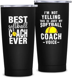 NVFCC Softball Coach Gifts for Men, Softball Coach Appreciation Gifts, Best Softball Coach Ever Gifts, Gift Ideas for Softball Coach, Softball Coach Gifts for Women 20 oz Coffee Tumbler