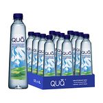 Qua Natural Mineral Water 1000ml | 1000ml x 12 | From the Himalayan Foothills | Rich in Calcium, Magnesium and Other Minerals | Naturally Alkaline | India’s Finest Water | Bottled At Source