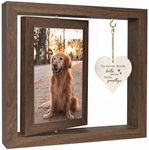 Dog Picture Frames 4x6, Pet Memorial Gifts for Dogs Cats - Rotating Wooden Picture Frame - Memorial Gifts for Loss of Dog - Loss of Dog Sympathy Gift - Dog Bereavement Remembrance Picture Frame