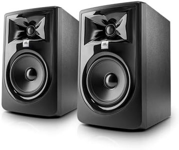 JBL Professional 305P MkII 5-Inch 2-Way Powered, Active Monitor Speakers for Near Field Music Production, Studio Monitor, Desktop Computer, Hi-Fi Audio. Sold as Pair, Black