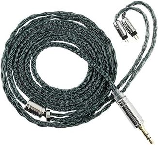 Linsoul Tripowin Zonie 16 Core Silver Plated Cable SPC Earphone Cable (2pin 0.78-3.5mm, Moss)