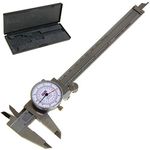 Anytime Tools Dial Caliper 6" / 150mm Dual Reading Scale Metric SAE Standard INCH MM