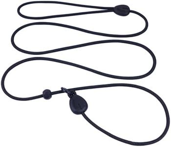 6FT Heavy Duty Slip Lead - No Pull Dog Training Leash, Comfortable & Lightweight, Suitable for Small to Medium Dogs (Black)